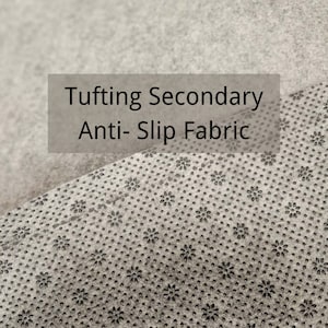 Tufting Secondary Anit- Slip Backing Fabric 60 Inch/150cm, Felt Cloth Non-Slip Rug Backing for Tufting Rug or Wall Art