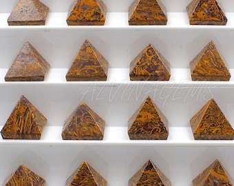 Mariam Jaspis Pyramide Kristall | Uralter Erd-Energiestein | Wüsten Landschaft Edelstein Dekor | Einzigartiges Kristallgeschenk