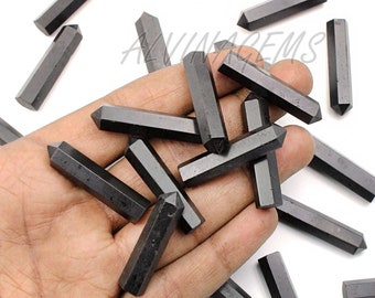 Black Tourmaline Heling Crystal Points, Black Tourmaline Obelisk Mini Towers, Black Tourmaline Crystal Points, Crystal Points Gift For Her