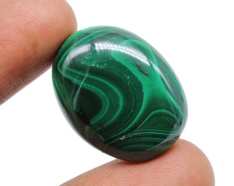 Top Quality 100% Natural Malachite Gemstone, Malachite Ring Stone Cabochon, Loose Malachite, Malachite, Malachite Cabs - 26x20x7mm