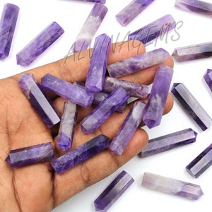 Hochwertige Amethyst-Naturheilkristall-Bleistiftspitzen, Amethyst-Bleistiftturm, Amethyst-Kristallstäbe, Amethyst-Obelisk-Turmspitzen