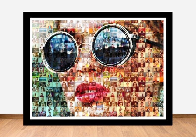 Photo Collage from your Photos Photo Collage Anniversary Gifts Birthday Gifts Couple Gifts Personalized Mosaic Custom Mosaic Photo Print