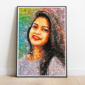 Custom Mosaic Photo Art, Photo Collage from your Photos, Personalized Mosaic, Photo Collage, Anniversary Gifts, Birthday Gifts, Gift For Her