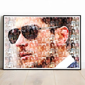 Birthday Gift For Her, Photo Mosaic Collage from Your Photos, Hundreds of Photos in One, Gifts for Her, Gifts for Friends, Unique Gifts