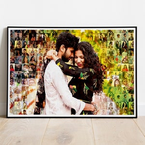 Birthday Gift For Her, Photo Mosaic Collage from Your Photos, Hundreds of Photos in One, Gifts for Her, Gifts for Friends, Unique Gifts