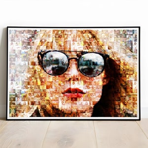 Photo Collage from your Photos, Custom Mosaic Photo Print, Personalized Mosaic, Anniversary Gifts, Birthday Gifts, Gifts For Her & Him