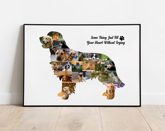 Dog paw Pet loss gifts Dog memorial gift Pet memorial gift Cat memorial photo collage gift Dog lover gift Dog photo collage Dog gift