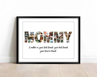 Best Mom Photo Collage Gift, Mommy Photo Collage, Mother's Day Photo Collage, Custom Photo Collage, Gifts for Mom, Mommy Photo Collage