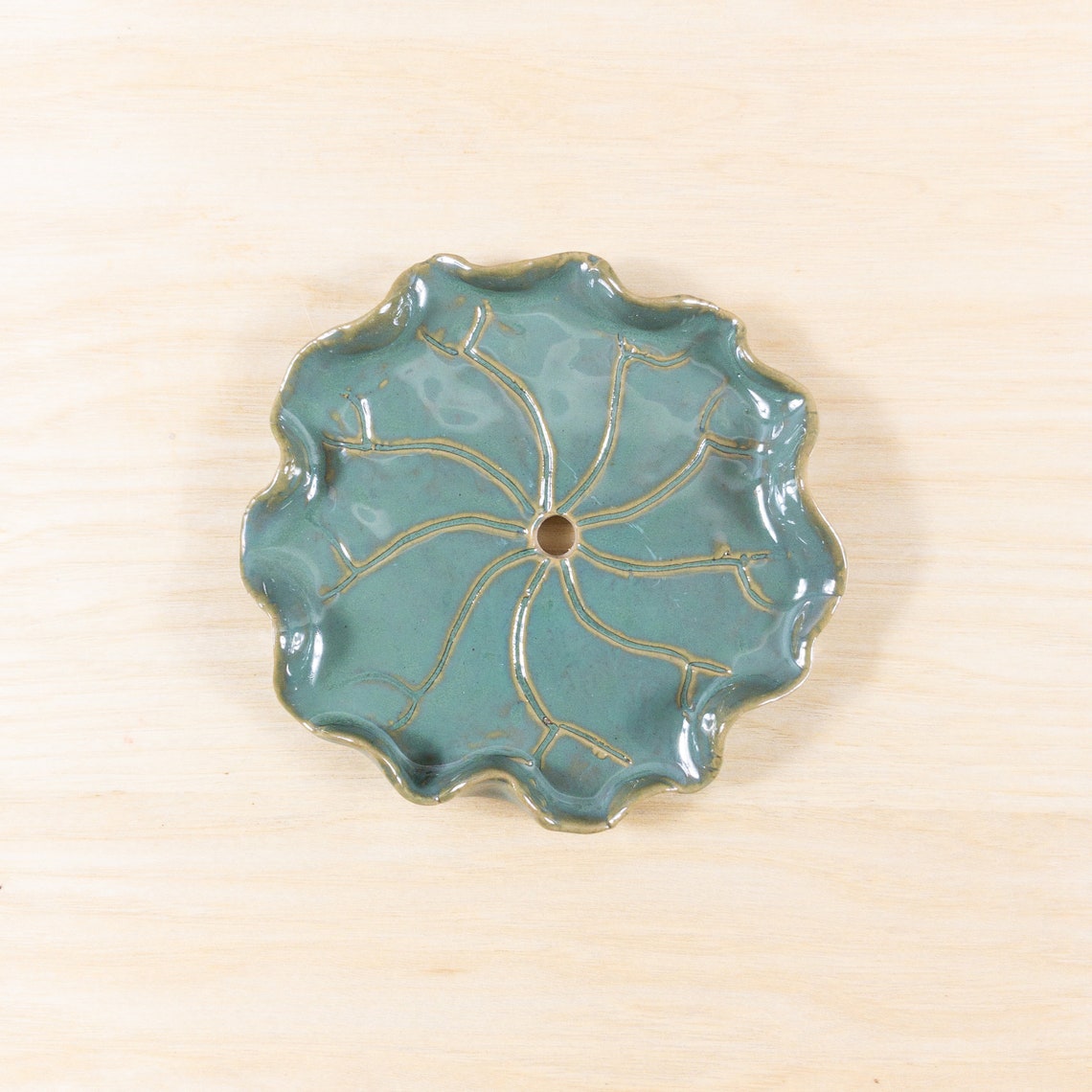 Small Flower Ceramic Lotus Ceramicaesthentic Decormother Etsy