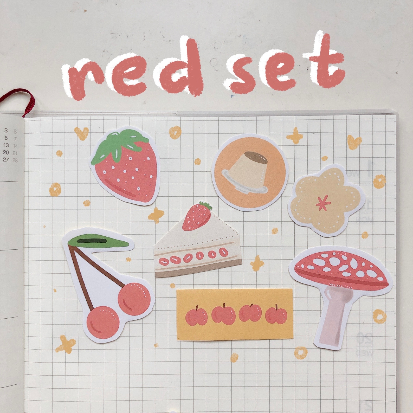 Cute stickers packs handmade stickers a pack of 7 stickers | Etsy