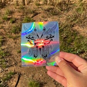 Autocollant papillon holographique pour cadeau d'amant de papillon pour meilleur ami cadeau à venir pour le mois de la fierté autocollant de liberté
