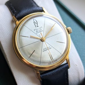 Herrenuhr Poljot de Luxe Automatic, 1960er Jahre, Made in UdSSR.  Vintage Herrenuhr, Uhr für Männer, Poljot Uhr, Luxus Vintage Uhr