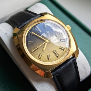Rare vintage mechanical watch Zaria, 1970s. Vintage unisex watch, casual watch, 1970s watch, dress watch, wedding watch, Zarya watch