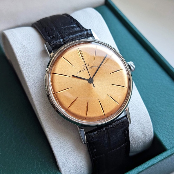 Vintage watch Luch, Poljot watch, Luch ultra slim watch watch. Watch 1980s, luxury soviet watch, wedding watch