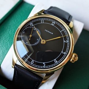 Mechanical watch "Molnija", movement Molnija 3602 (1970s), vintage mens watch, dress watch, bauhaus watch, wedding watch, casual watch