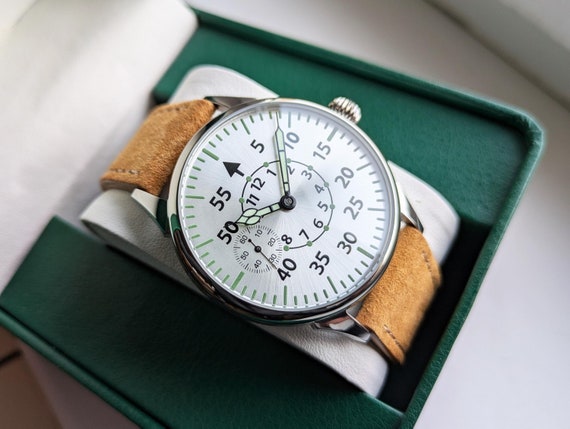 Mechanical watch "Molnija", movement Molnija 3602, Molnija pilot watch, vintage mens watch, pilot watch, aviator watch, field watch