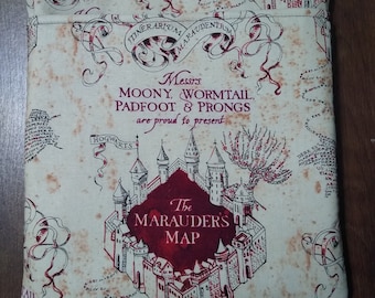 The Marauder's Map Padded Book Sleeve with Closure