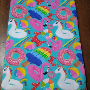 Summer Fun Pool Floatie Padded Book Sleeve with Closure