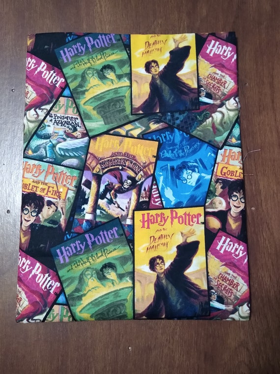 Harry Potter Book Cover Padded Book Sleeve With Closure Etsy