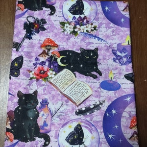 Black Cat Magic Padded Book Sleeve with Closure