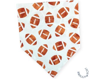 Football Dog Bandana, Over the Collar Dog Bandana, Super Bowl Dog Bandana