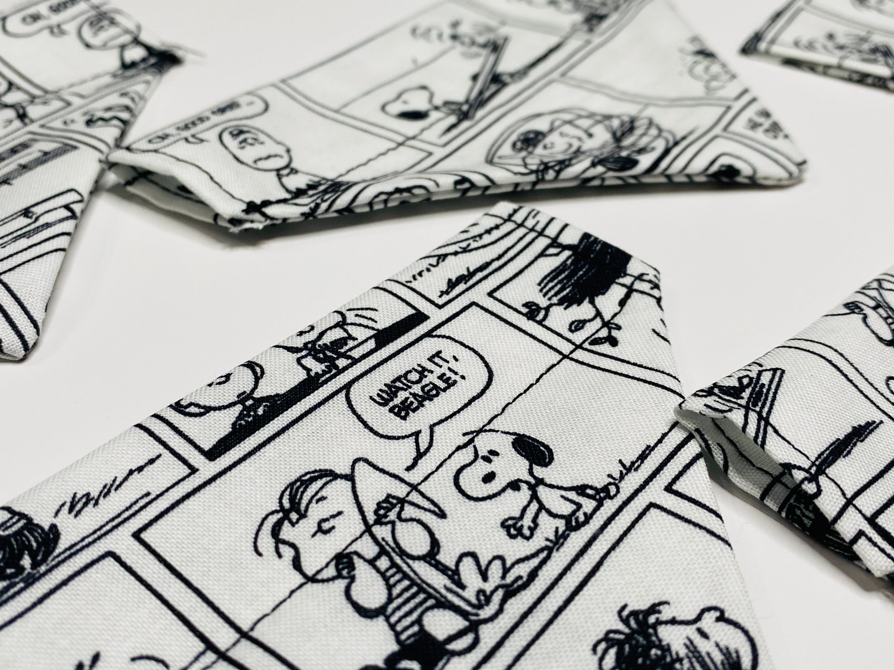 Peanuts Dog Bandana Over the Collar Bandana Snoopy Dog Etsy