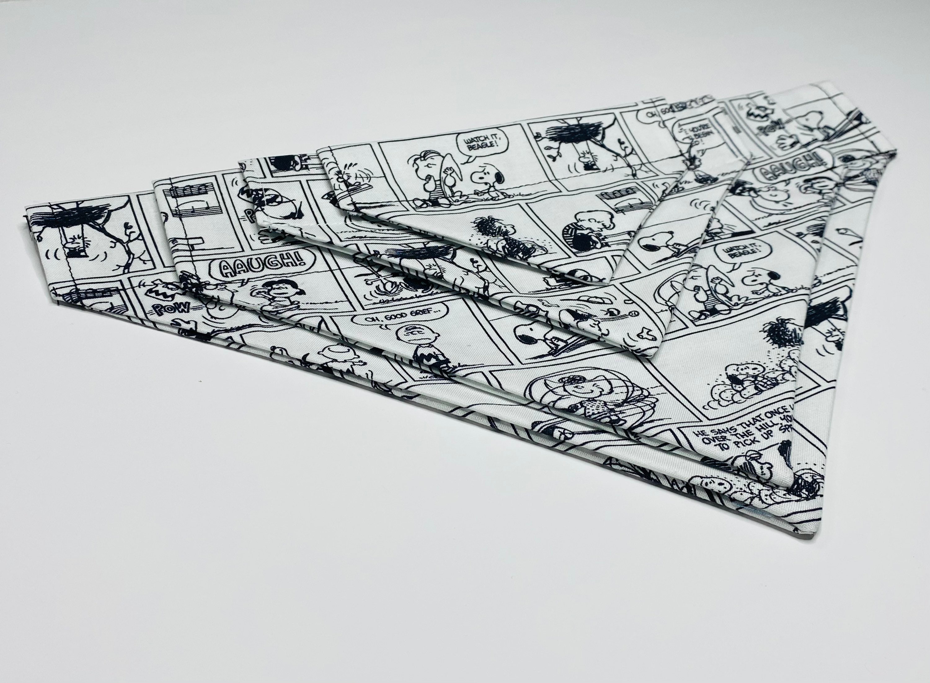 Peanuts Dog Bandana Over the Collar Bandana Snoopy Dog Etsy