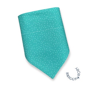 Snowfall Dog Bandana, Over the Collar Dog Bandana, Christmas Dog Bandana