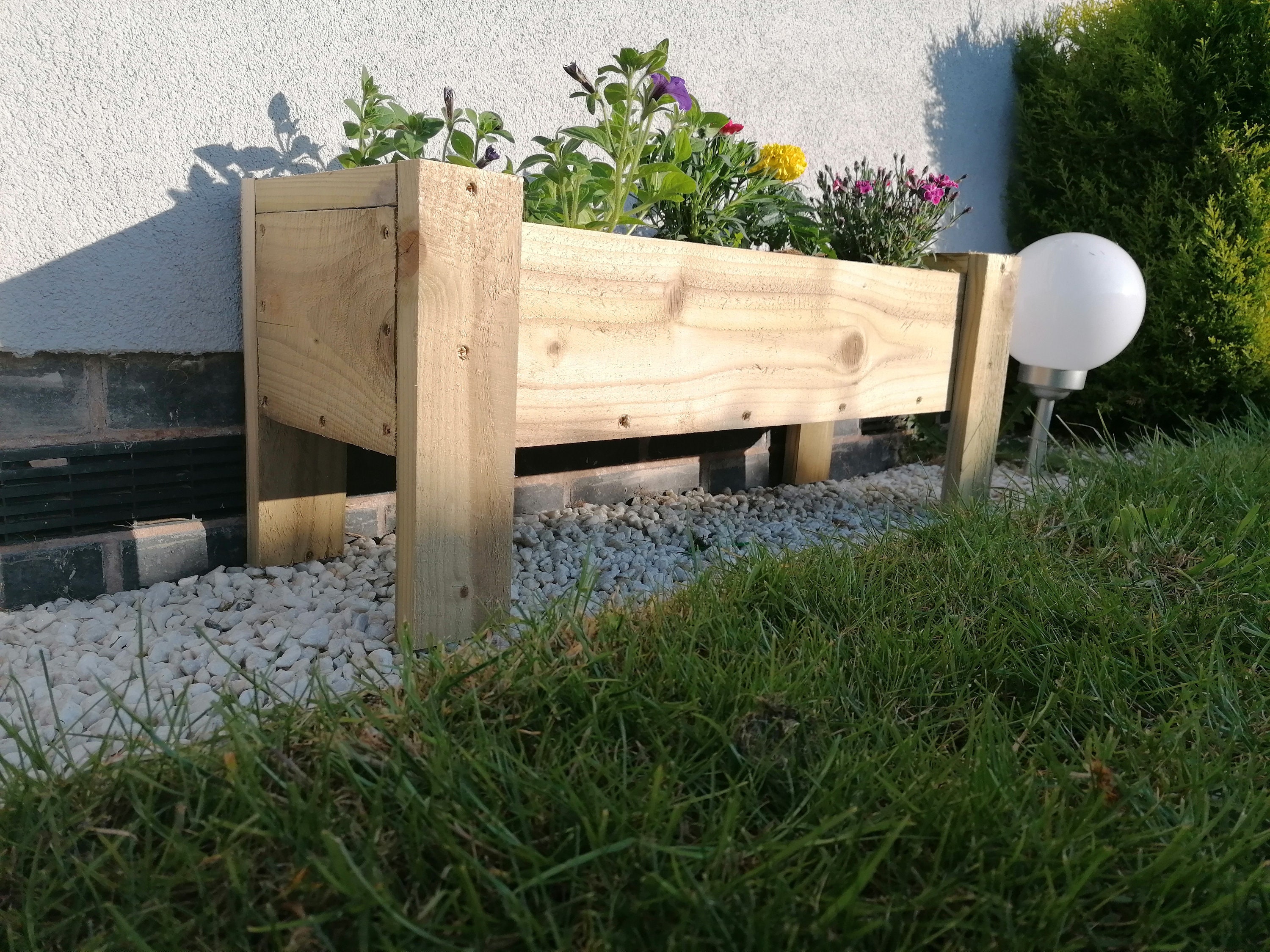 Garden Herb Planter Wooden Herb Box Handmade Herb Planter | Etsy