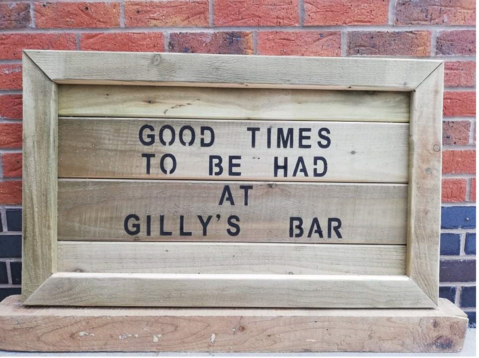 Wooden Wall Mounted Garden Bar Outside Indoor Bar Gin Wine | Etsy