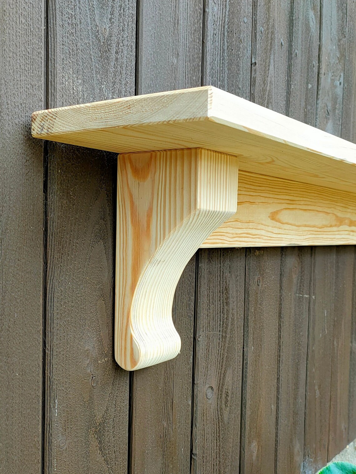 JOINERY GRADE L Shelf With Corbels I Handmade L Wooden Mantel Etsy UK