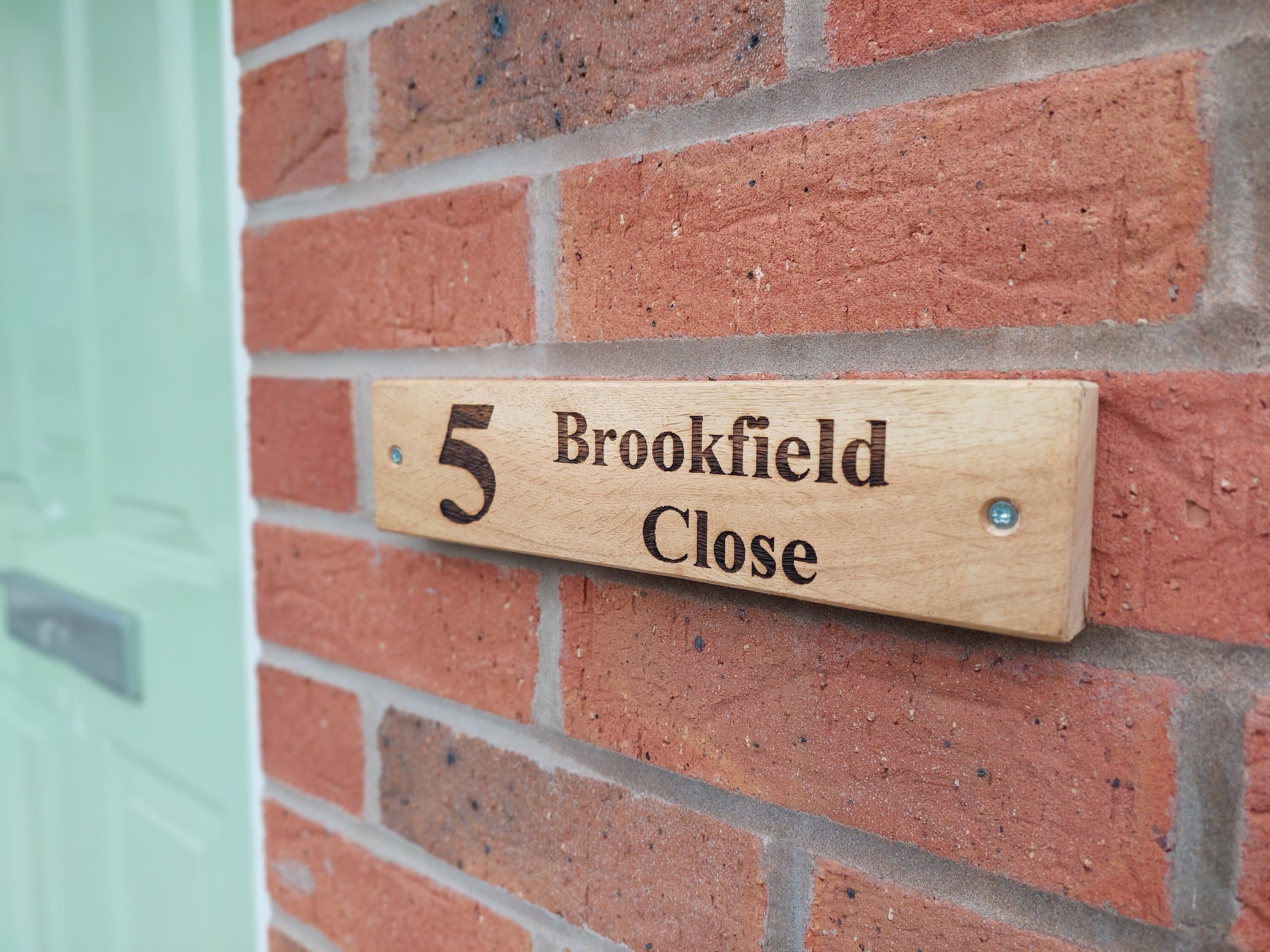 Oak House Sign / Wooden Sign / Bespoke Sign / House Plaque / House Name ...