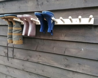 wall mounted welly boot rack