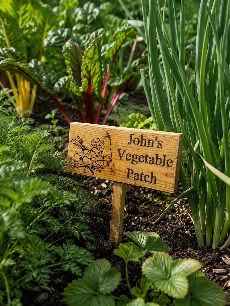 Personalised OAK Wooden Garden Signs Plaque Allotment Shed Street Sign ...