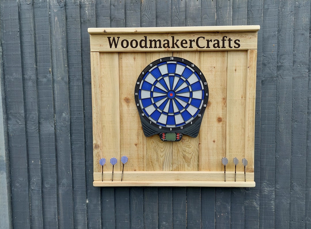 PERSONALISED Wooden Dartboard Surround, Rustic Dartboard Surround Etsy UK