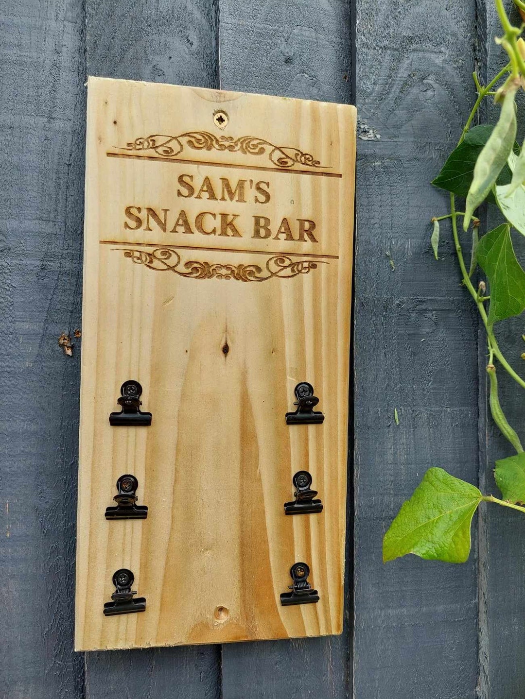 Bar Snacks Holder Dispenser Clip Board Wall Mounted Ideal for Etsy UK