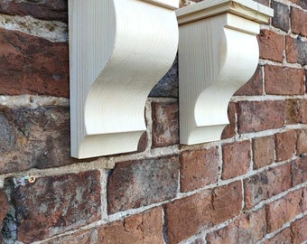 A pair of joinery grade redwood corbels Aga Kitchen