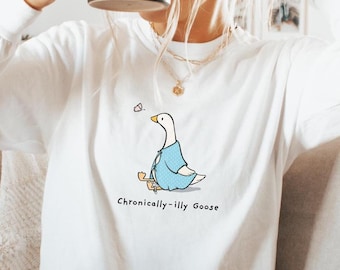 Chronic Illness Shirt Chronic Pain Silly Goose Shirt Gastroparesis Eds Pots Awareness Pots Syndrome Ehlers Danlos Syndrome Fibromyalgia