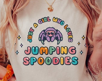 Jumping Spider Shirt voor Spider Lover Spider moeder Spider moeder Jumping Spider verbergen Spoodie shirt Tarantula moeder Snooder Kawaii Spider geschenken