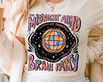 Adhd shirts Audhd grappig ADHD shirt neurodiversiteit shirt overgestimuleerd Adhd volwassen Adhd neurodivergent shirt geestelijke gezondheid shirt ADHD geschenken