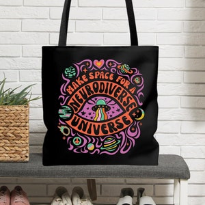 Neurodiverse Universe-draagtas SLP-draagtas, Special Ed-draagtas Geestelijke gezondheid Neurodiversity is beautiful Neurodiversity-draagtas ADHD-volwassenen