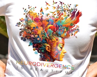 Chemise neurodivergente, Chemise SLP, Éducation spéciale, Chemise d'inclusion, Santé mentale, La neurodiversité est belle, Sweat à capuche de la neurodiversité, Adultes TDAH