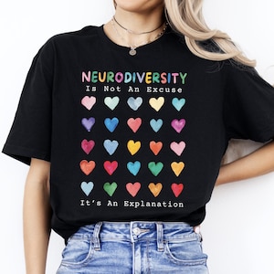 Neurodivergent Shirt SLP Shirt Special Ed Inclusion Shirt Mental Health Neurodiversity is beautiful Neurodiversity Hoodie ADHD adults