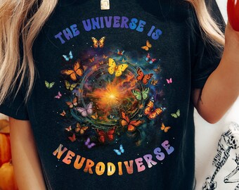 Koszulka Neurodivergent, Koszulka SLP, Specjalne kształcenie, Koszulka Inkluzywna, Zdrowie Psychiczne, Neurodiversity is beautiful, Bluza z kapturem Neurodiversity, Dorośli z ADHD