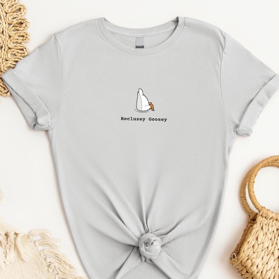 Funny Introvert Designs Silly Goose Shirt homebody club Introvert Shirt Social Anxiety Shirt Selectively Social Antisocial  Reclusey Goosey