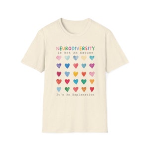 Neurodivergent Shirt SLP Shirt Special Ed Inclusion Shirt Mental Health Neurodiversity is beautiful Neurodiversity Hoodie ADHD adults image 6