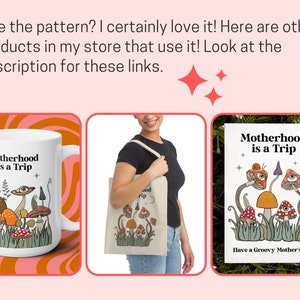 Large Mushroom mug 15oz, Mothers day mug, magic mushroom large coffee mug for mom, mom coffee mug funny, ceramic mushroom mug image 8