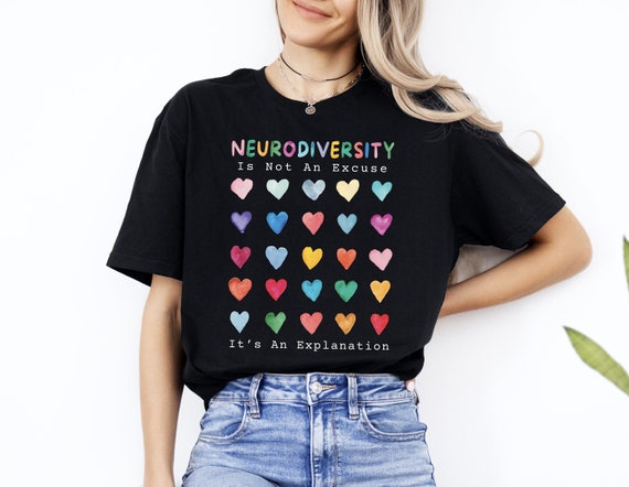 Neurodivergent Shirt SLP Shirt Special Ed Inclusion Shirt Mental Health Neurodiversity is beautiful Neurodiversity Hoodie ADHD adults