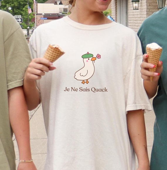 Silly Goose Shirt Silly Goose Tee Goose Lover Shirt Silly Goose Juice cute duck tshirt Je Ne Sais Quoi Funny Goose shirt French Quote