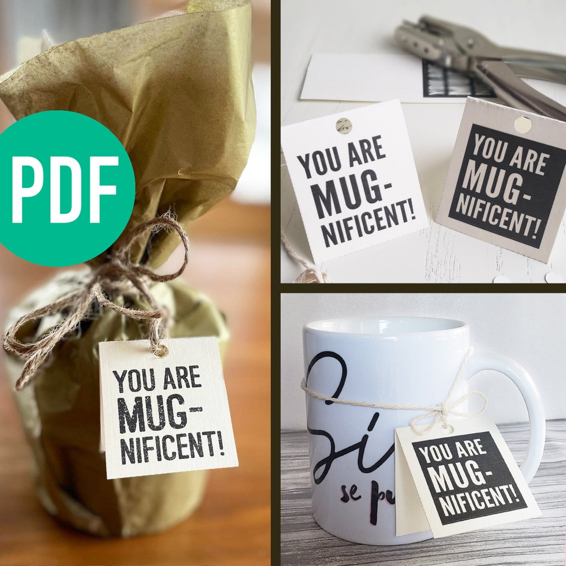 Gift Tags for Mugs Bag Tag Coffee Presents Gifts for Etsy